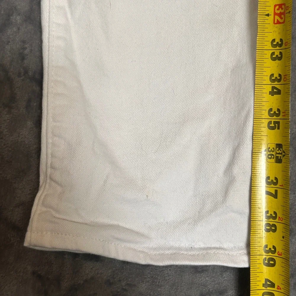 Levis Classic Straight Jeans Mens 34x30 Off White Cream Denim Pants 39250-0049